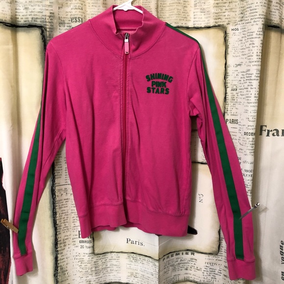 Pink Victoria secret zip up sweater size medium - Picture 3 of 5